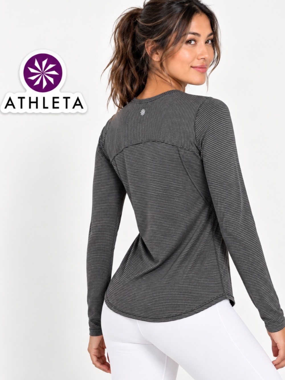 Athleta Cloudlight Stratus Striped Top